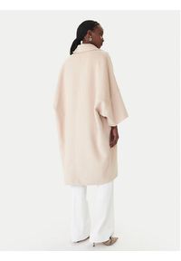 Marella Płaszcz wełniany Teca 2613011011 Beżowy Relaxed Fit. Kolor: beżowy. Materiał: syntetyk #3
