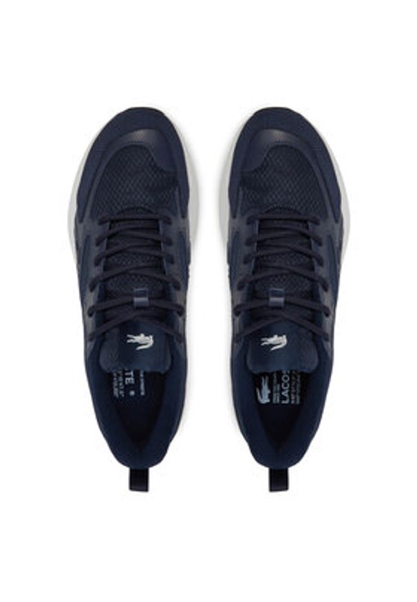 Lacoste Sneakersy L003 Evo 7-48SMA0052 Granatowy. Kolor: niebieski. Materiał: materiał