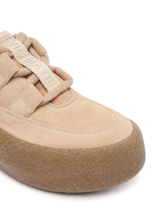 Vic Matié Sneakersy 1H4106D F04H010402 Beżowy. Kolor: beżowy. Materiał: skóra, zamsz