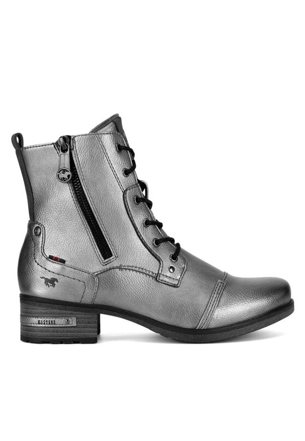 Mustang Trzewiki 1229-513 Srebrny. Kolor: srebrny. Materiał: materiał