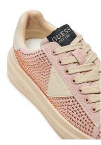 Guess Sneakersy FLPELB SUE12 Różowy. Kolor: różowy. Materiał: skóra