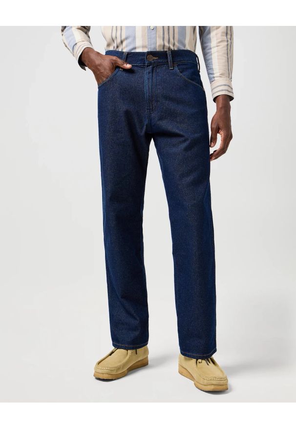 Wrangler - MESKIE SPODNIE WRANGLER FRONTIER RINSED NIGHT 112364502