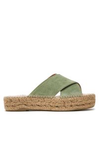 Manebi Espadryle Hamptons Double Sole X Bands Sandals R 6.6 DX Zielony. Kolor: zielony. Materiał: zamsz, skóra