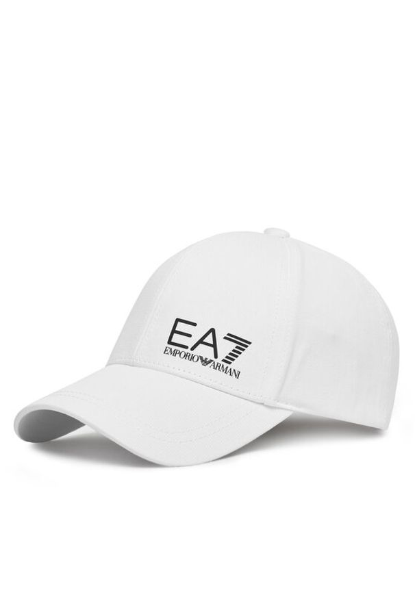 EA7 Emporio Armani Czapka z daszkiem 7X000005 AF11989 M0014 Biały. Kolor: biały. Materiał: materiał, bawełna