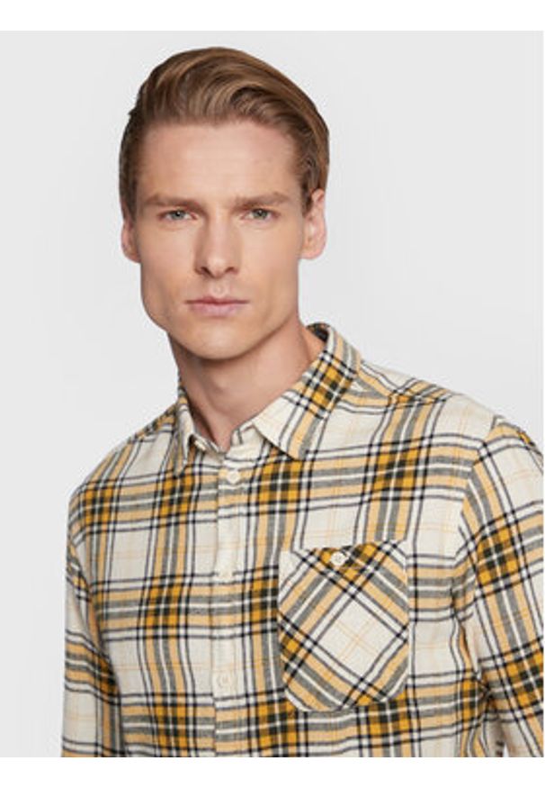 Blend Koszula 20714994 Żółty Regular Fit. Kolor: żółty. Materiał: bawełna