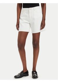 Guess Szorty jeansowe W6GD1A D0704 Biały Relaxed Fit. Kolor: biały. Materiał: bawełna #1