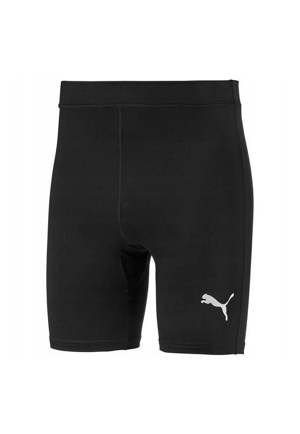 Puma - Męskie Spodenki Liga Thermoactive Base Layer Shorts. Kolor: czarny. Sport: turystyka piesza