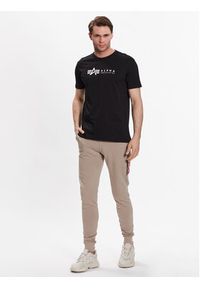 Alpha Industries Komplet t-shirtów Alpha Label 118534 Czarny Regular Fit. Kolor: czarny. Materiał: bawełna #2