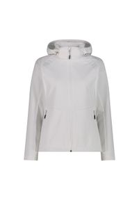 Kurtka damska turystyczna CMP 35A5216. Typ kołnierza: kaptur. Kolor: biały. Materiał: softshell #1