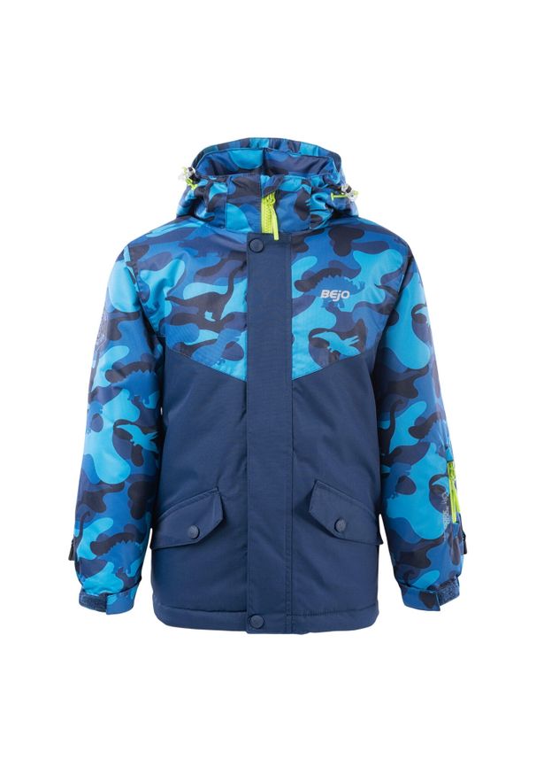 BEJO - Kurtka Narciarska Dziecięca Yuki Camo. Kolor: niebieski. Sezon: zima. Sport: narciarstwo