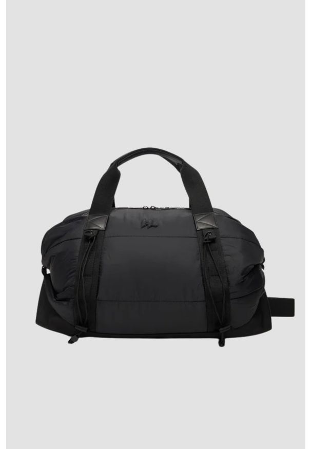 Karl Lagerfeld - KARL LAGERFELD Czarna torba podróżna pikowana. Kolor: czarny. Sport: fitness