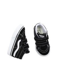 Buty Vans Sk8-Mid Reissue Td czarne. Okazja: na co dzień. Zapięcie: rzepy. Kolor: czarny, biały, wielokolorowy. Materiał: syntetyk. Model: Vans SK8 #1