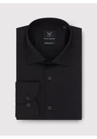 Pako Lorente - PAKO LORENTE – Czarna koszula męska. Kolor: czarny. Materiał: bawełna, elastan. Długość rękawa: długi rękaw. Długość: długie #5
