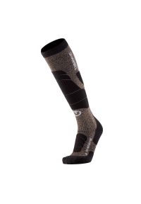 Therm-ic - Ciepłe skarpety narciarskie z wełny merynosów - Ski Merino Reflector Unisex. Kolor: czarny. Materiał: wełna, elastan, akryl, poliester, poliamid. Sport: narciarstwo