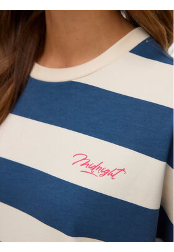 Vero Moda Bluza Viola 10338440 Niebieski Regular Fit. Kolor: niebieski. Materiał: bawełna