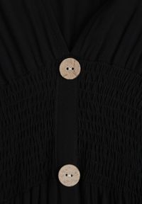 Born2be - Czarna Sukienka z Wiskozy Heeny. Okazja: na co dzień, na randkę. Kolor: czarny. Materiał: wiskoza. Wzór: gładki, aplikacja. Sezon: lato. Styl: casual. Długość: maxi #2