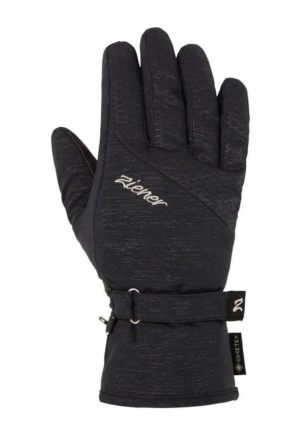 Ziener - Rękawice narciarskie damskie ZIENER Klaire GTX. Kolor: czarny. Sezon: zima. Sport: narciarstwo