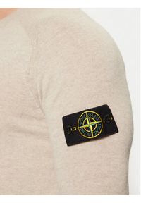 Stone Island Sweter 8115545B4 Beżowy Regular Fit. Kolor: beżowy. Materiał: wełna #3