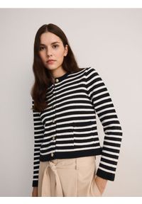 Reserved - Pudełkowy kardigan z bawełną - wielobarwny. Materiał: bawełna #1