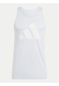 Adidas - adidas Tank top Run It IN0087 Niebieski Slim Fit. Kolor: niebieski. Materiał: syntetyk #4