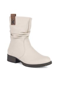 Rieker Botki Z9583-60 Beżowy. Kolor: beżowy. Materiał: materiał #6