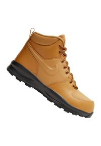 Buty Nike Manoa Ltr Jr BQ5372-700 brązowe. Okazja: na co dzień. Kolor: brązowy. Materiał: materiał, syntetyk, guma, skóra. Szerokość cholewki: normalna #1