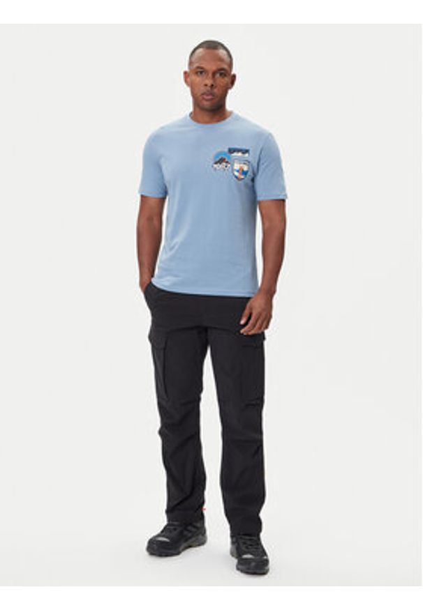 Napapijri T-Shirt S-Montepiana NP0A88SV Niebieski Regular Fit. Kolor: niebieski. Materiał: bawełna