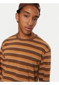 Vans Longsleeve Awbrey II VN0A4RRQ Brązowy Regular Fit. Kolor: brązowy. Materiał: bawełna. Długość rękawa: długi rękaw #4