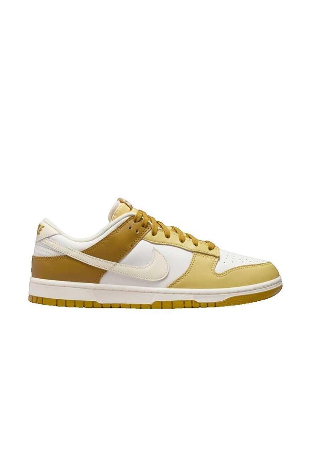 Buty Chłopak Nike Dunk Retro żółty. Okazja: na co dzień. Kolor: żółty. Materiał: syntetyk, tkanina, materiał. Sport: turystyka piesza