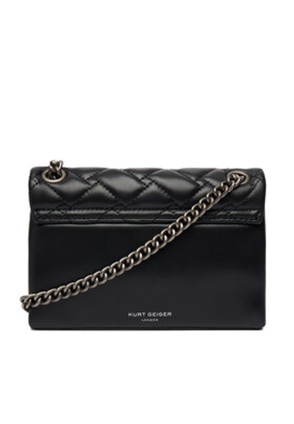 Kurt Geiger Torebka Mini Kensington 1470800109 Czarny. Kolor: czarny. Materiał: skórzane