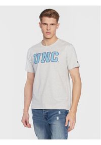 Champion T-Shirt University Logo 218351 Szary Regular Fit. Kolor: szary. Materiał: bawełna