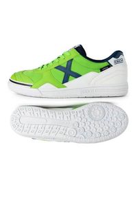 Buty piłkarskie męskie Munich Gresca 310. Zapięcie: sznurówki. Kolor: zielony. Materiał: materiał, syntetyk. Szerokość cholewki: normalna. Sport: piłka nożna