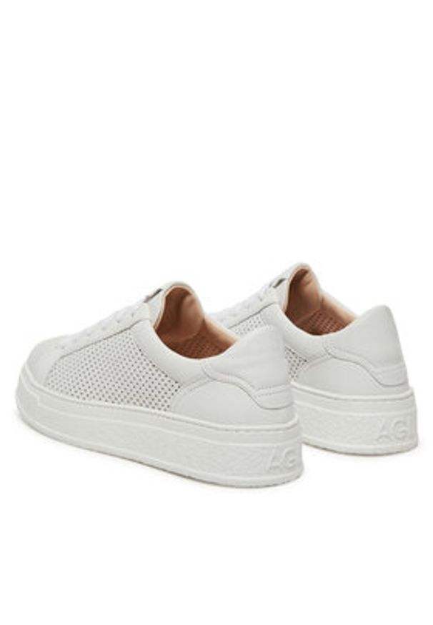 AGL Sneakersy Giuly Spring D946007PGKA076A634 Biały. Kolor: biały. Materiał: skóra