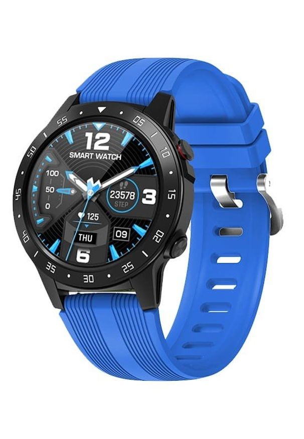 GARETT - Smartwatch Garett Multi 4 niebieski. Rodzaj zegarka: smartwatch. Kolor: niebieski. Styl: sportowy