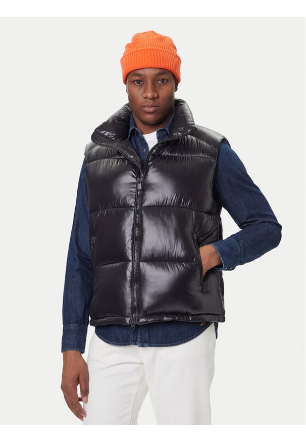 Save The Duck Kamizelka D81382U LOVE21 Czarny Regular Fit. Kolor: czarny. Materiał: syntetyk