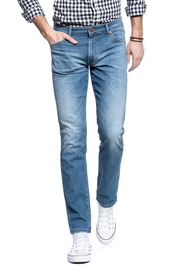 Wrangler - WRANGLER SPODNIE MĘSKIE LARSTON DE-LITE BLUE W18SQ148R 112127589