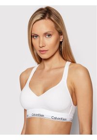 Calvin Klein Underwear Biustonosz top 000QF1654E Biały. Kolor: biały. Materiał: bawełna