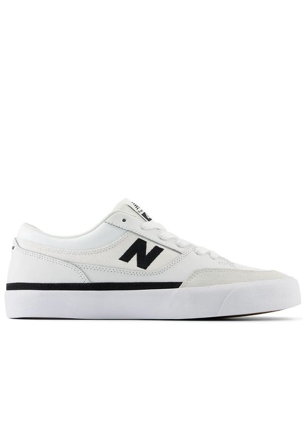Buty New Balance Numeric NM417LWW - białe. Kolor: biały. Materiał: materiał, skóra, syntetyk, guma. Szerokość cholewki: normalna