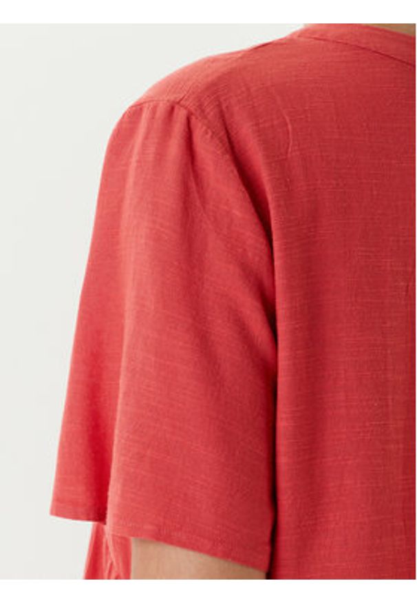 United Colors of Benetton - United Colors Of Benetton Sukienka letnia 4PQNDV0BS Czerwony Relaxed Fit. Kolor: czerwony. Materiał: bawełna. Sezon: lato