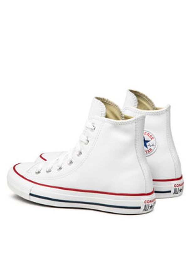 Converse Trampki Chuck Taylor All Star HI 132169C Biały. Kolor: biały. Materiał: skóra