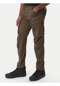 G-Star RAW - G-Star Raw Spodnie materiałowe Rovic D02190 5126 1260 Khaki Regular Fit. Kolor: brązowy. Materiał: bawełna #1