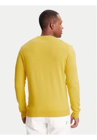 United Colors of Benetton - United Colors Of Benetton Sweter 1098U1I76 Żółty Regular Fit. Kolor: żółty. Materiał: bawełna #4