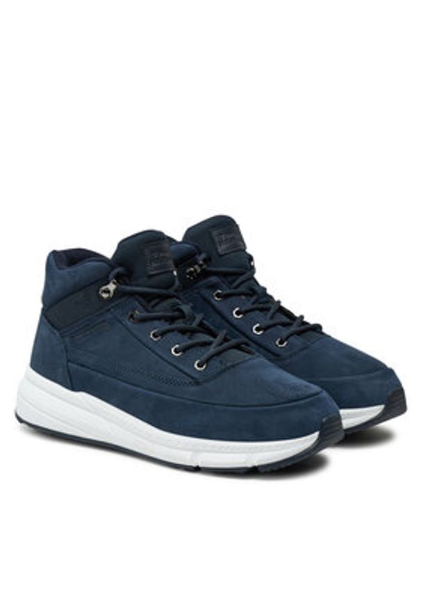 TOMMY HILFIGER - Tommy Hilfiger Sneakersy Hilfiger Warm Nubuck Hybrid B FM0FM05189 Granatowy. Kolor: niebieski. Materiał: skóra