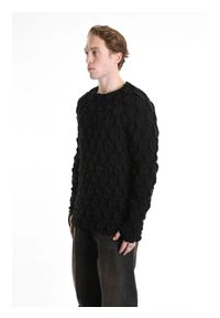 La Haine Inside Us Sweter | 3M M1156 | Mężczyzna | Czarny. Okazja: na co dzień. Kolor: czarny. Materiał: akryl, elastan, poliester. Styl: casual #3