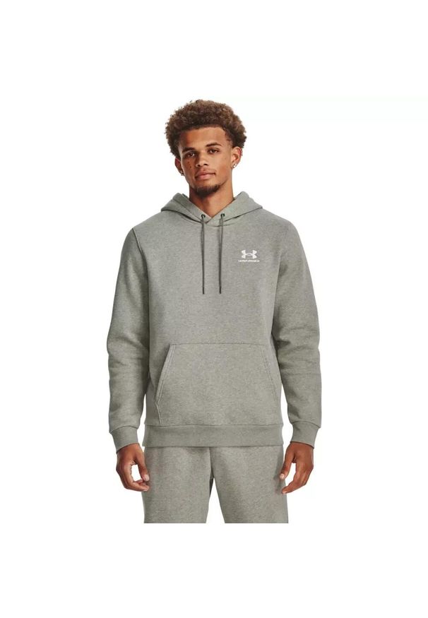 Bluza męska Under Armour Essential Fleece Hoodie. Kolor: szary