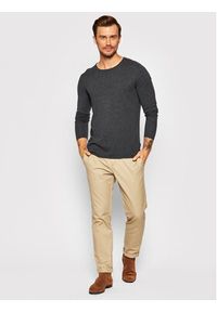 Selected Homme Sweter Rome 16079774 Szary Regular Fit. Kolor: szary. Materiał: bawełna #5