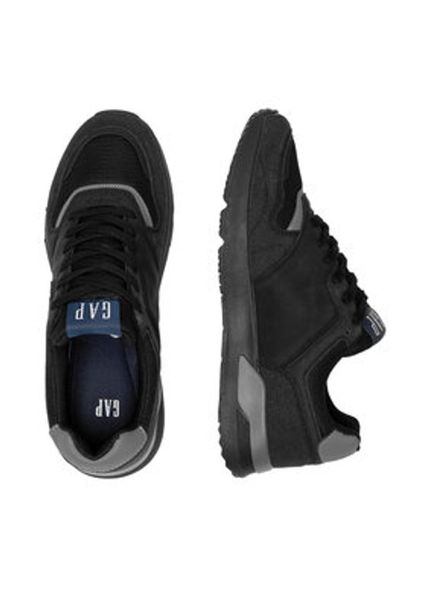 GAP - Gap Sneakersy COLOMBUS RUNNER LOW M GP507014AM-BK00 Czarny. Kolor: czarny. Materiał: materiał