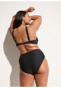 bonprix - Figi bikini shape, lekki stopień modelowania sylwetki. Kolor: czarny. Materiał: materiał #3
