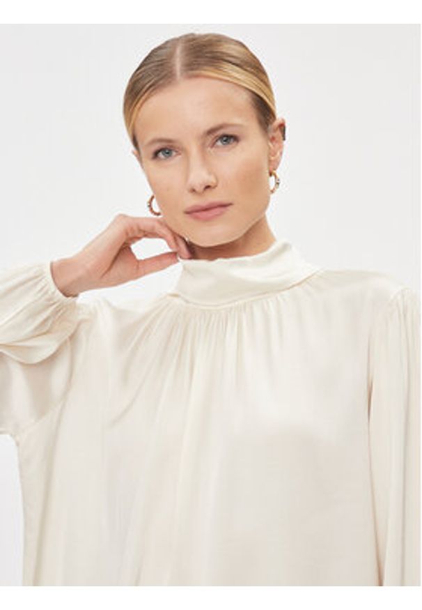 Dixie Bluzka C239Z013A Écru Loose Fit. Materiał: wiskoza