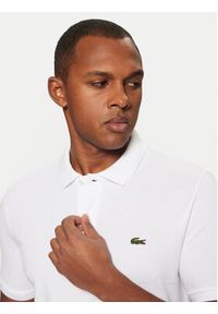 Lacoste Polo PH4012 Biały Slim Fit. Typ kołnierza: polo. Kolor: biały. Materiał: bawełna #4